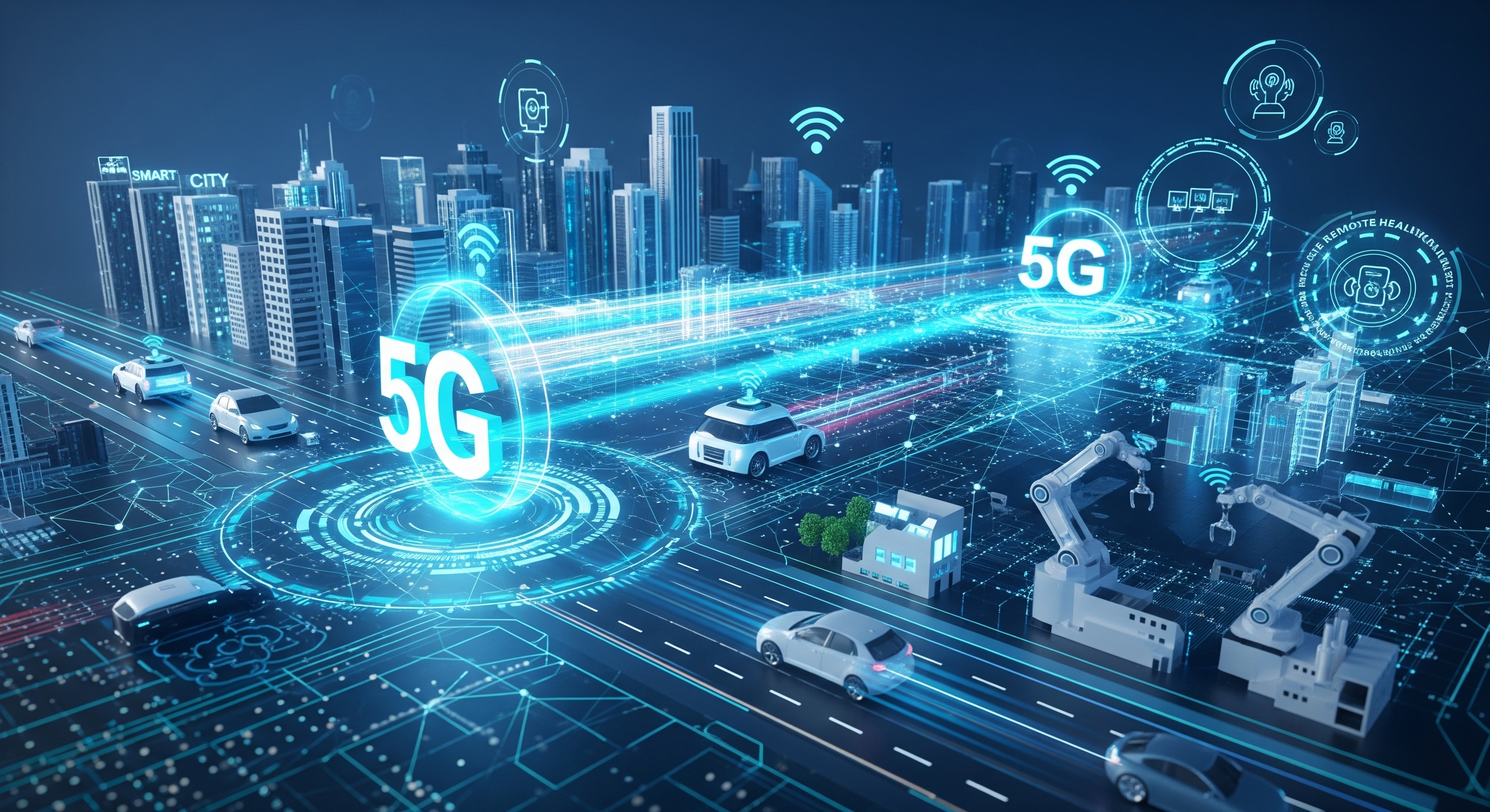 Visual representation of 5G infrastructure improvements