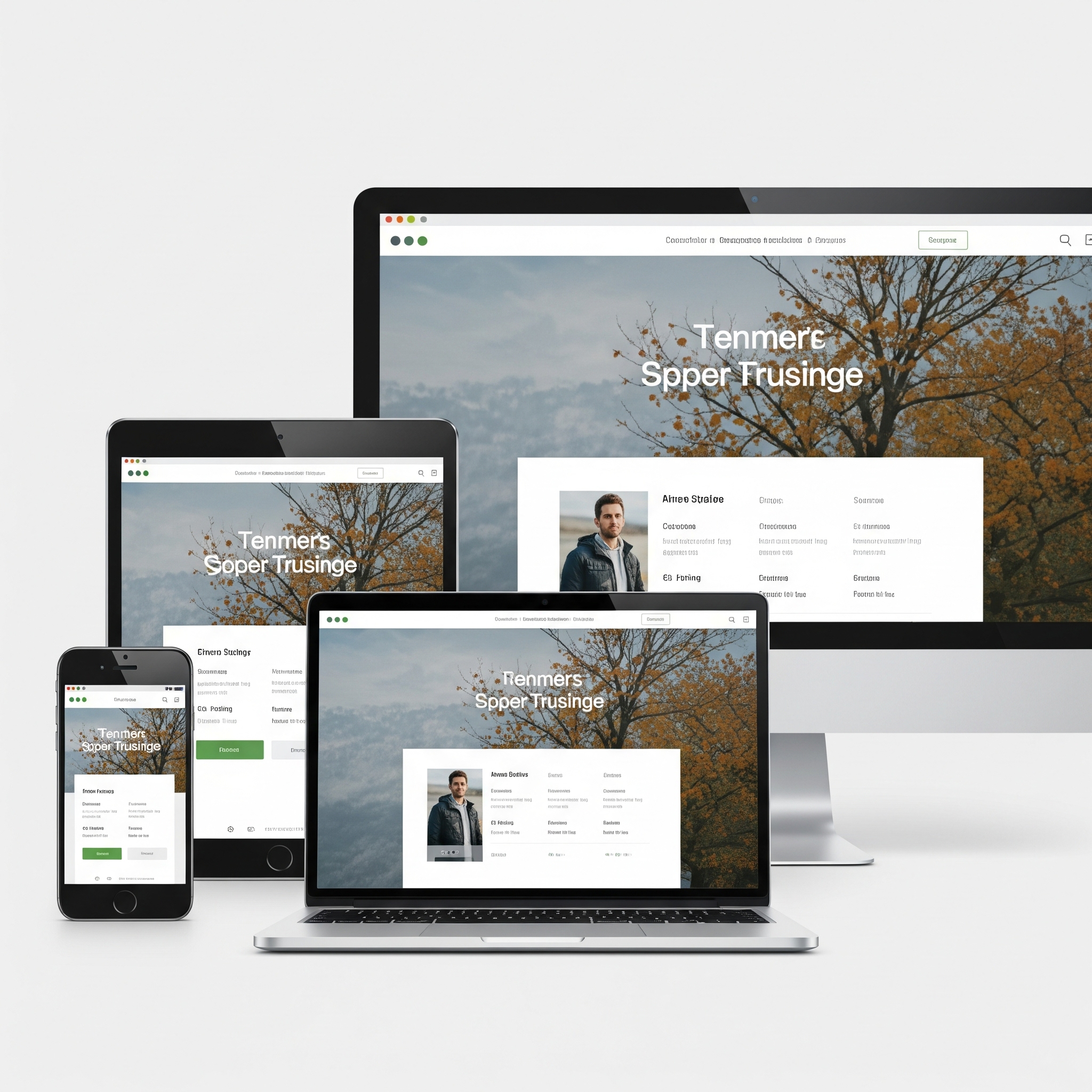 Illustration of responsive design across devices