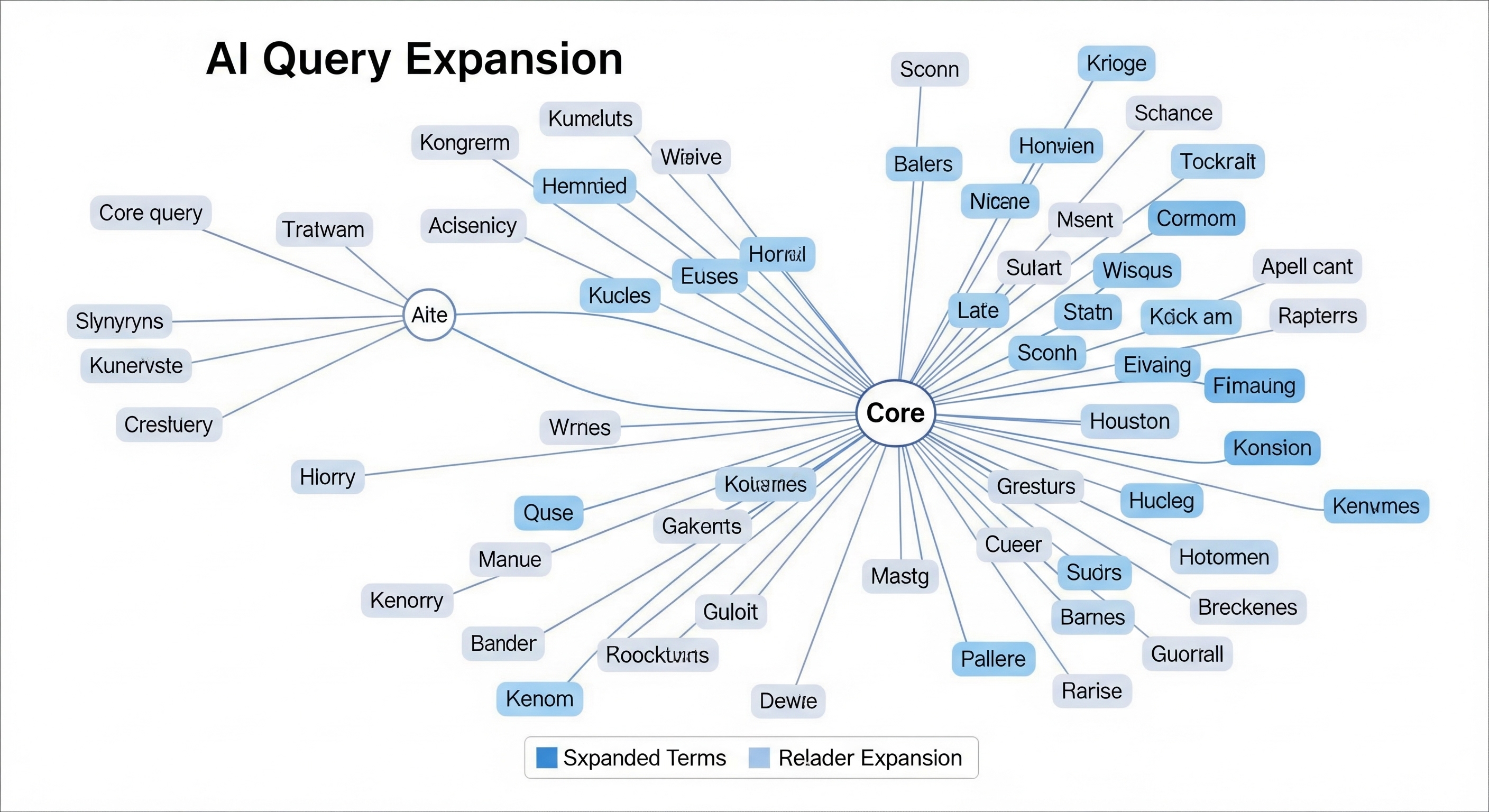 Graph showing AI query expansion
