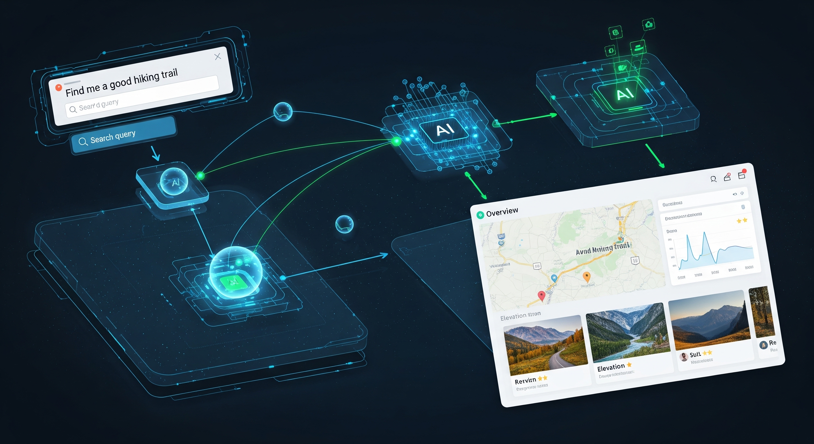 AI Overviews illustration