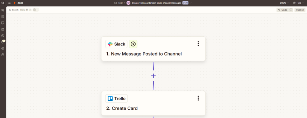Zapier workflow example