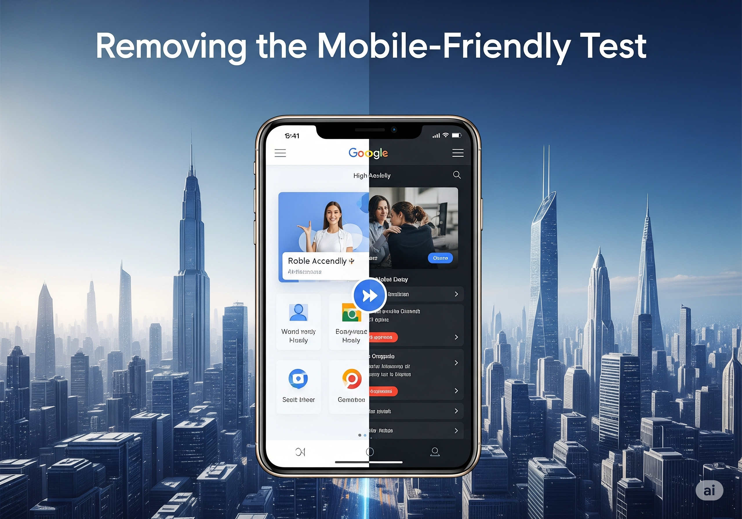 Mobile-friendly test illustration